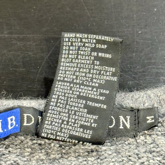 Vintage 80s Silk Angora Blend Gray Sequin Beaded Womens Holiday Sweater Medium - Picture 5 of 9